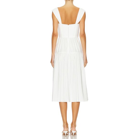 NWT We Wore What Corset Midi Dress, White, Size 4 ($158 Retail) - Picture 4 of 6